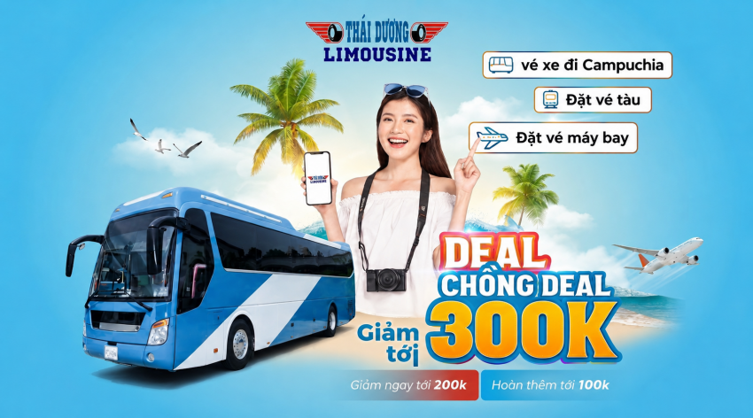 Xe Thái Dương đi Poipet từ Bavet