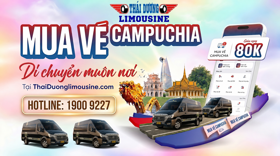 Đặt vé xe tuyến Sài Gòn đi Phnôm Pênh